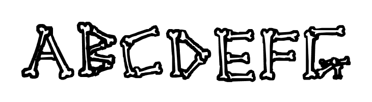 A skeleton in your closet  Free Fonts Download