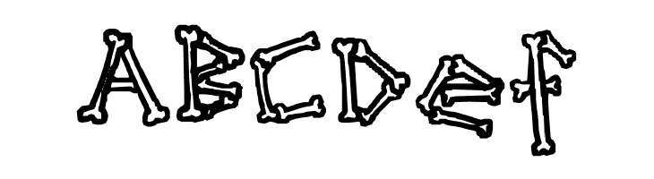 A skeleton in your closet  Free Fonts Download