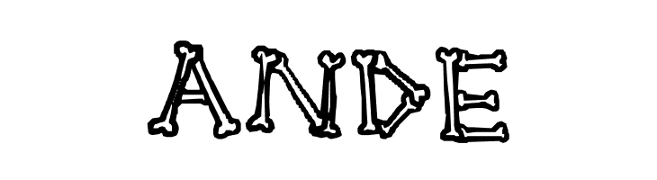 A skeleton in your closet  Free Fonts Download