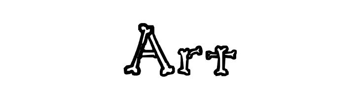 A skeleton in your closet  Free Fonts Download
