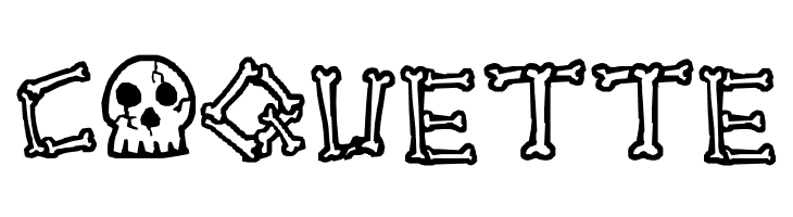 A skeleton in your closet  Free Fonts Download