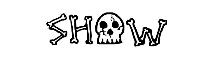 A skeleton in your closet  Free Fonts Download