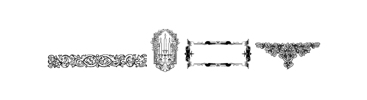 Mortised Ornaments Free Two  Free Fonts Download