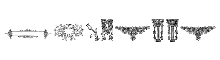 Mortised Ornaments Free Two  Free Fonts Download