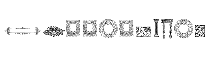 Mortised Ornaments Free Two  Free Fonts Download