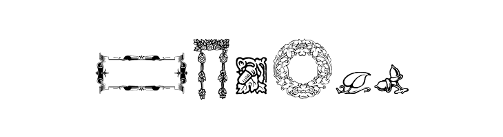 Mortised Ornaments Free Two  Free Fonts Download