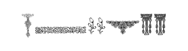 Mortised Ornaments Free Two  Free Fonts Download