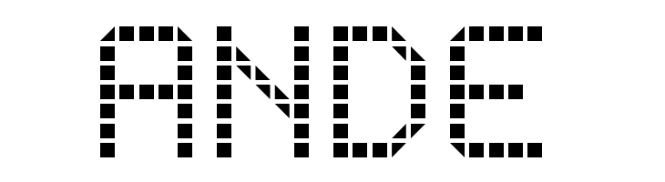 Rounded LED Board-7  Free Fonts Download