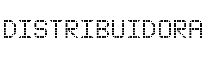 Rounded LED Board-7  Free Fonts Download