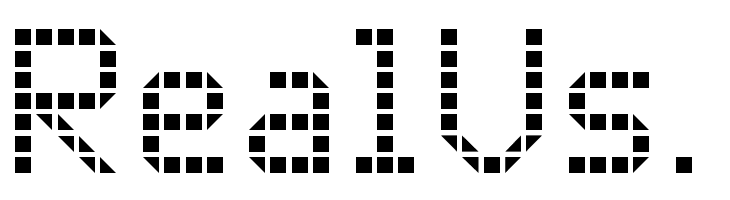 Rounded LED Board-7  Free Fonts Download