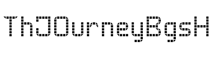 Rounded LED Board-7  Free Fonts Download