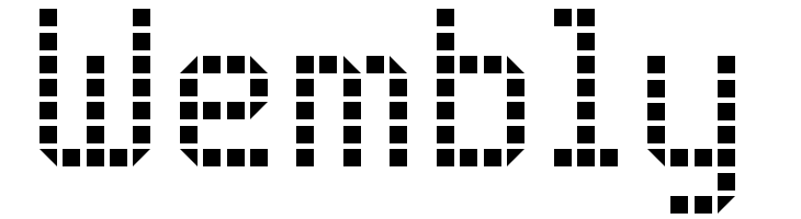 Rounded LED Board-7  Free Fonts Download