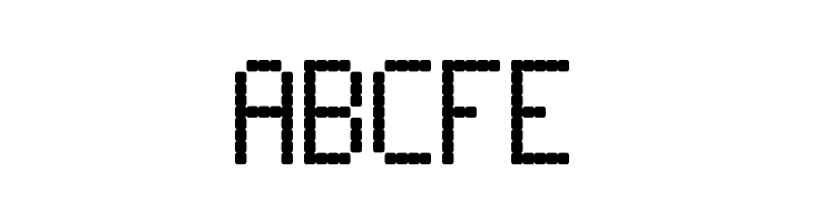 LED LCD 123  Free Fonts Download