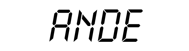 New X Digital tfb  Free Fonts Download