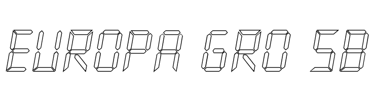 New X Digital tfb Hollow  Free Fonts Download