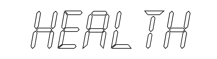 New X Digital tfb Hollow  Free Fonts Download