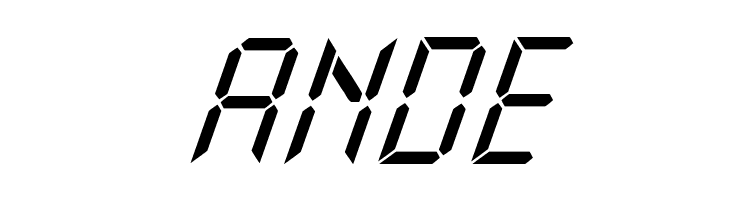 New X Digital tfb Italic  Free Fonts Download