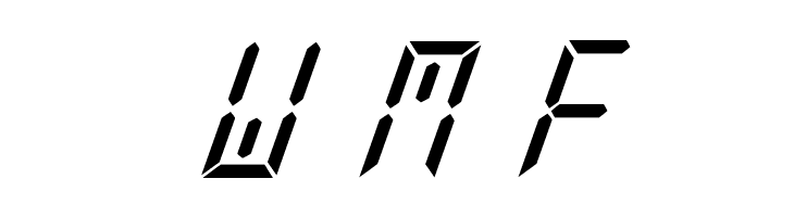 New X Digital tfb Italic  Free Fonts Download