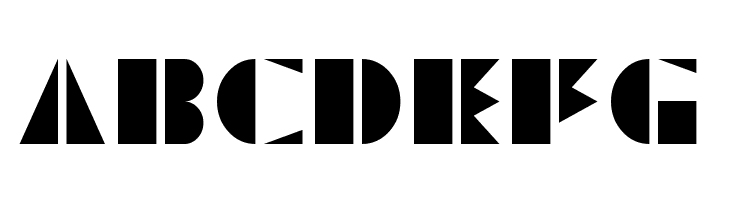 Trifolium Stencil Regular  Free Fonts Download