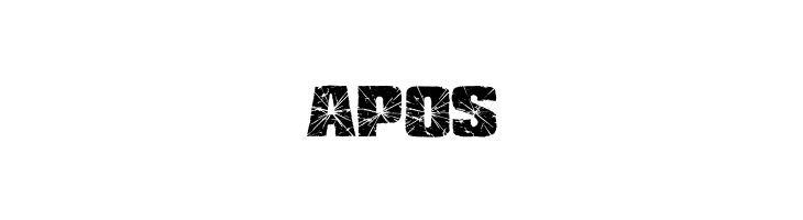 APOS RH SHMATTER SOLID SMASH Font