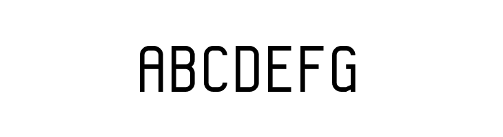 ABCDEFG KP Programmer NBP Font