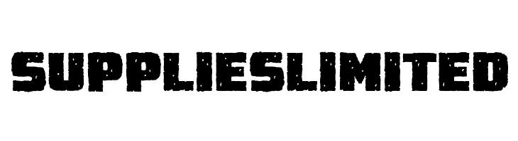 SUPPLIESLIMITED Destroy Earth Rough BB Font