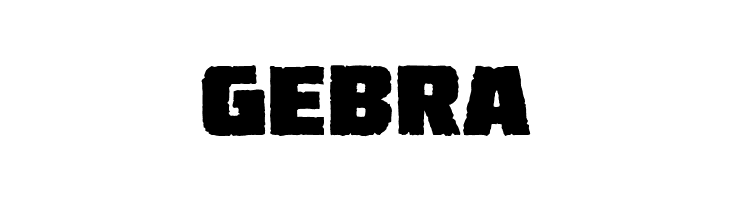 GEBRA Destroy Earth BB Font