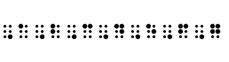 WLM Braille 2 Regular  Free Fonts Download