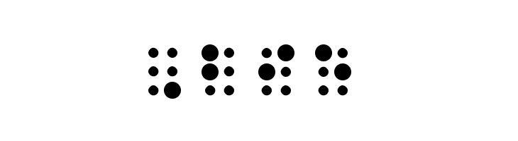 WLM Braille 2 Regular  Free Fonts Download