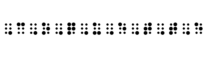 WLM Braille 2 Regular  Free Fonts Download