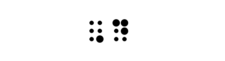 WLM Braille 2 Regular  Free Fonts Download