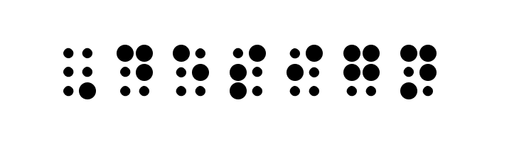 WLM Braille 2 Regular  Free Fonts Download