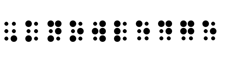 WLM Braille 2 Regular  Free Fonts Download