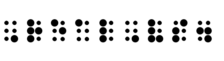WLM Braille 2 Regular  Free Fonts Download