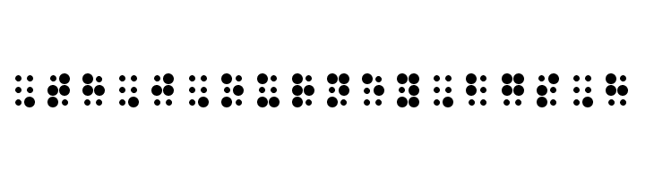 WLM Braille 2 Regular  Free Fonts Download