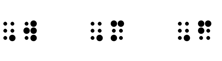 WLM Braille 2 Regular  Free Fonts Download