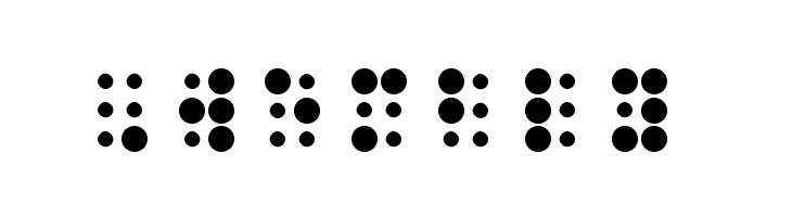 WLM Braille 2 Regular  Free Fonts Download