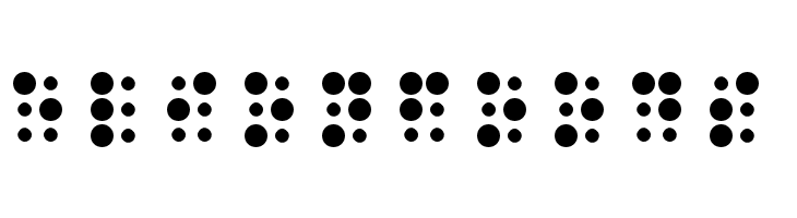 WLM Braille 2 Regular  Free Fonts Download