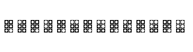 WLM Braille 4 Regular  Free Fonts Download