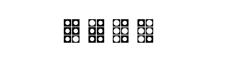 WLM Braille 4 Regular  Free Fonts Download