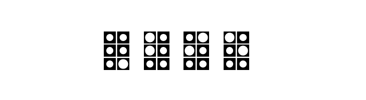 WLM Braille 4 Regular  Free Fonts Download