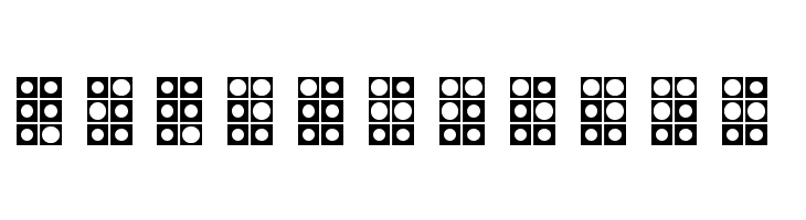 WLM Braille 4 Regular  Free Fonts Download