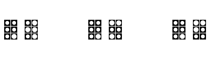 WLM Braille 4 Regular  Free Fonts Download