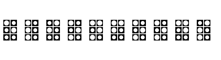 WLM Braille 4 Regular  Free Fonts Download