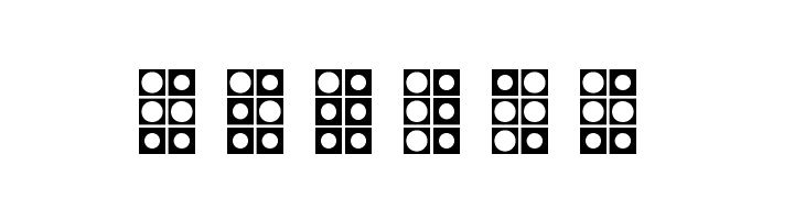 WLM Braille 4 Regular  Free Fonts Download