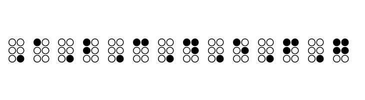 WLM Braille Regular  Free Fonts Download