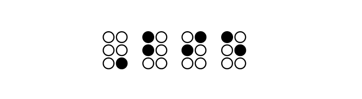 WLM Braille Regular  Free Fonts Download