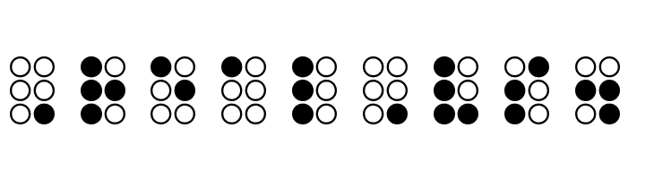 WLM Braille Regular  Free Fonts Download