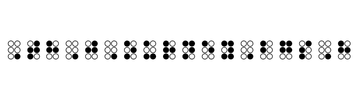 WLM Braille Regular  Free Fonts Download