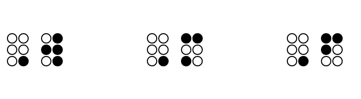 WLM Braille Regular  Free Fonts Download